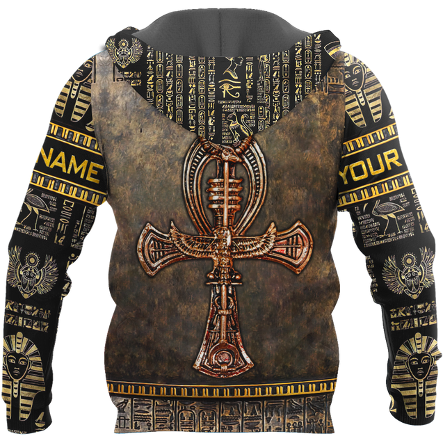 Custom name Ancient Egyptian Ankh key of life 3D design print shirts