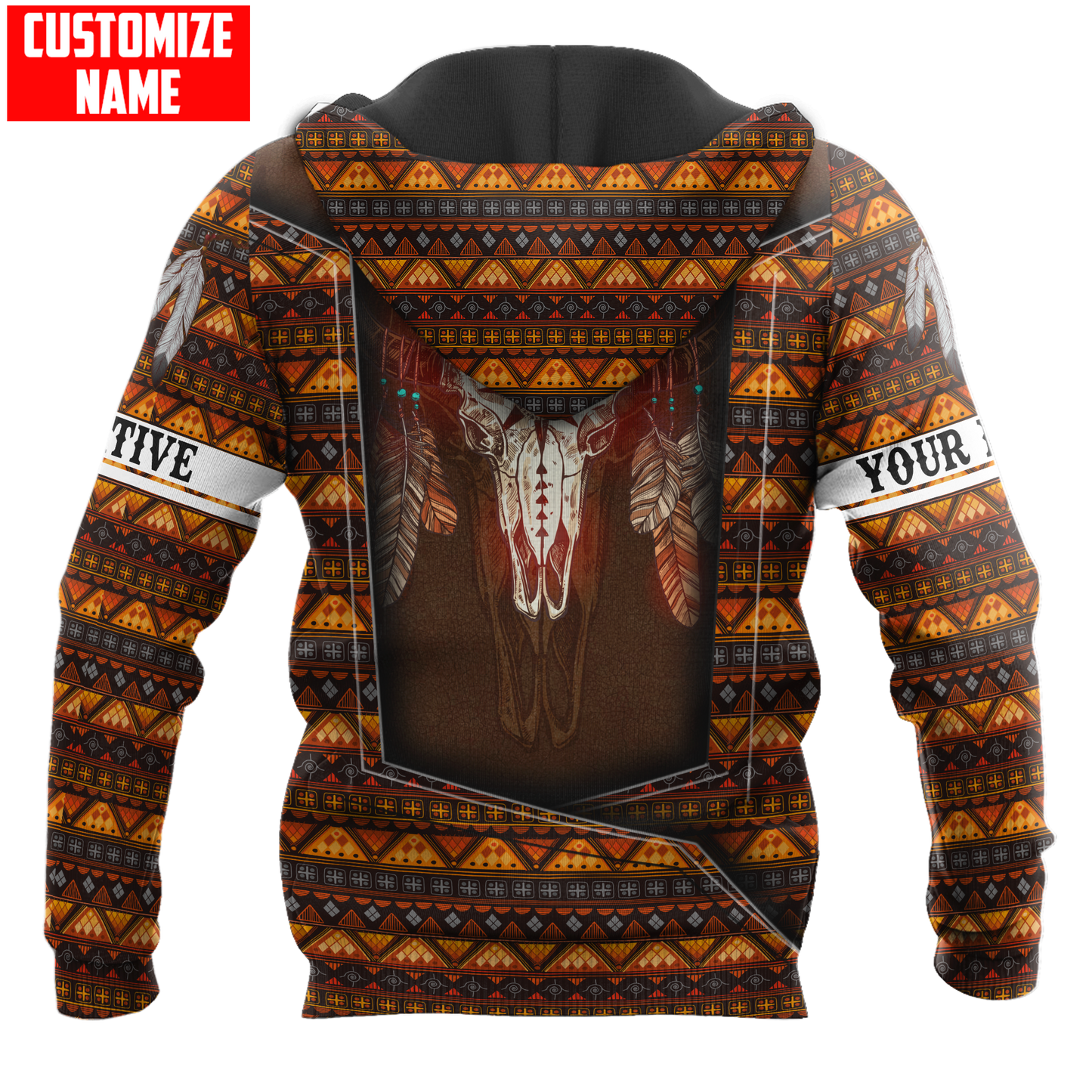 Customized Name Native American 3D All Over Printed Unisex Shirts