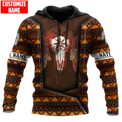 Customized Name Native American 3D All Over Printed Unisex Shirts