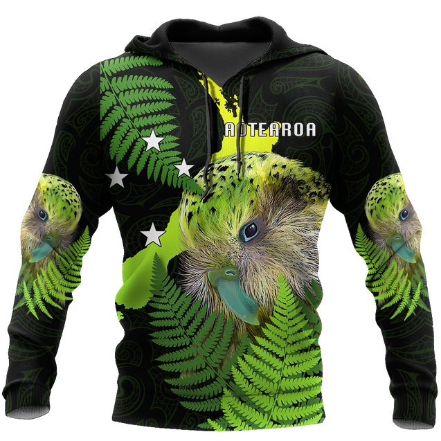 Premium Aotearoa Kakapo Bird 3D All Over Printed Unisex Shirts