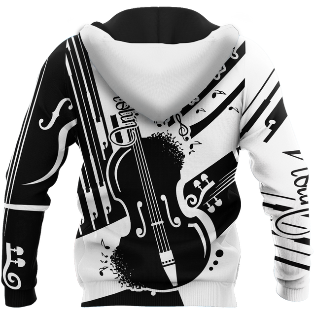 Violin Musical Instrument 3D All Over Printed Hoodie For Men And Women