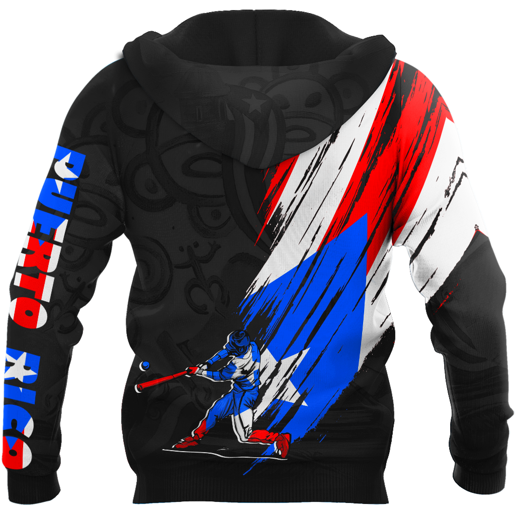Custom Name Baseball Puerto Rico Hoodie For Men And Women MH15032102