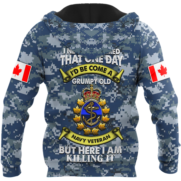 Canadian Navy Veteran 3D Printed Shirts MH15032103