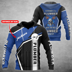 Premium Plumber Custom Name 3D All Over Printed Unisex Shirts