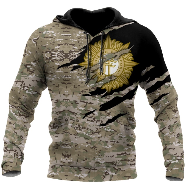 Irish Army 3D Hoodie Shirt For Men And Women