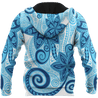 Amazing Polynesian Frangipani Personalized Unisex Deluxe Hoodie ML