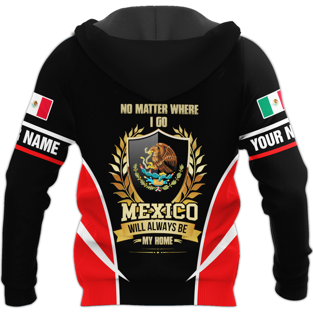 Personalized Name Aztec Mexico 3D All Over Printed Hoodie