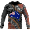 Custom name Australian Flag Aboriginal dots Zip pattern 3D printed Cloak