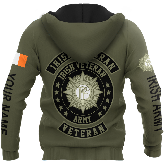 Irish Army 3D Hoodie Shirt For Men And Women