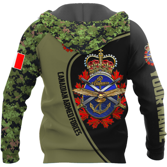 Personalized Name XTCanadian Armed Forces 3D Printed Shirts DA16032103