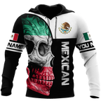 Personalized Mexican Skull Hoodie 3D All Over Printed Unisex Hoodie