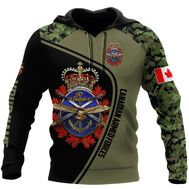 Personalized Name XTCanadian Armed Forces 3D Printed Shirts DA16032103