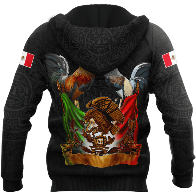 Rooster Mexico 3D All Over Printed Unisex Hoodie