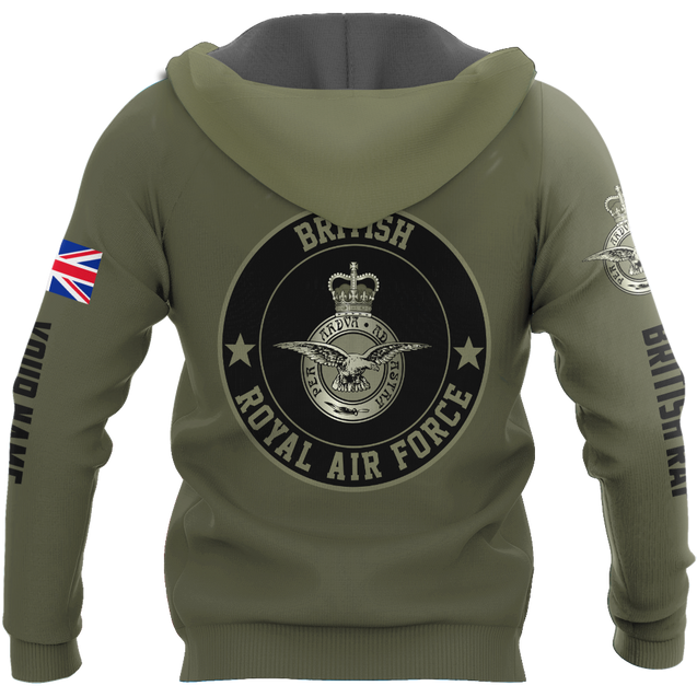 Custom Name XT British Royal Air Force 3D Printed Shirts DA16042104