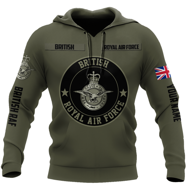 Custom Name XT British Royal Air Force 3D Printed Shirts DA16042104