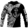 Amazing Polynesian Tattoo Anchor Personalized Unisex Deluxe Hoodie ML