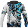 Bass Fishing Sport Blue Camo tattoo 3D shirts for men and women