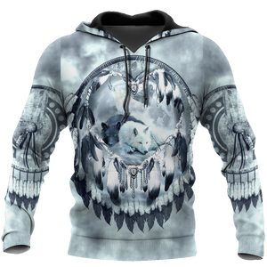 Premium Unisex Hoodie Couple Wolf 3D All Over Printed ML
