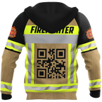 Customize QR Code Firefighter Hoodie For Men And Women MH17022101