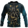 Premium Unisex Hoodie Kraken Octopus King of The Seven Seas III ML