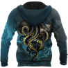 Premium Unisex Hoodie Kraken Octopus King of The Seven Seas IV ML