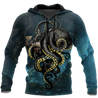 Premium Unisex Hoodie Kraken Octopus King of The Seven Seas IV ML