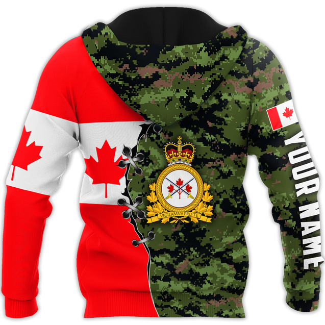 Personalized Name XT Canadian Veteran 3D All Over Printed Clothes NTN17032102