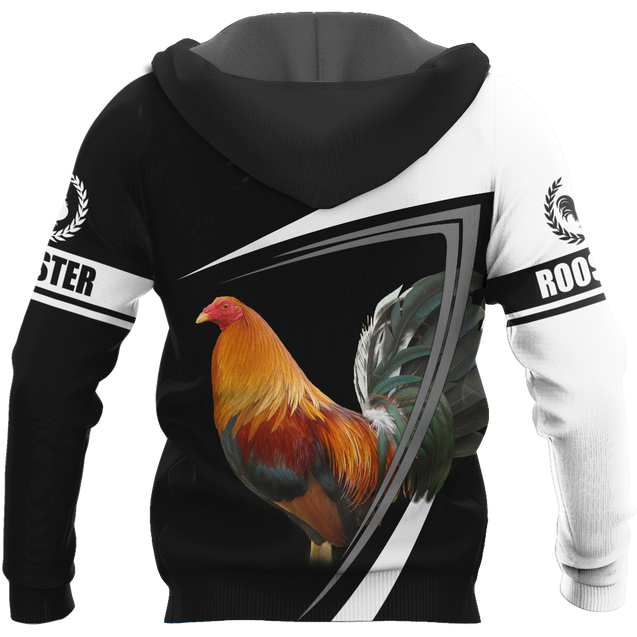 Rooster Personalized Name 3D All Over Printed Unisex Hoodie