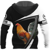 Rooster Personalized Name 3D All Over Printed Unisex Hoodie