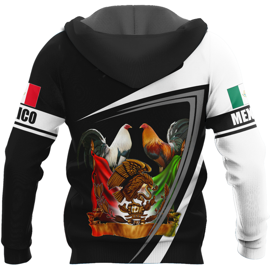 Personalized Name Rooster Mexico 3D All Over Printed Hoodie