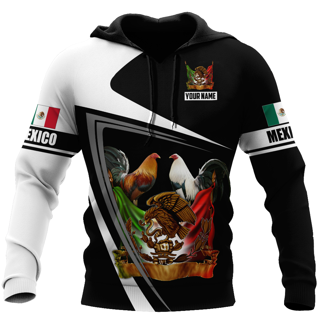 Personalized Name Rooster Mexico 3D All Over Printed Hoodie