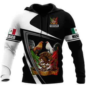 Personalized Name Rooster Mexico 3D All Over Printed Hoodie