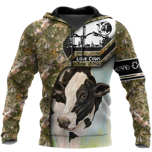 Cow 3d hoodie shirt for men and women DD11172002