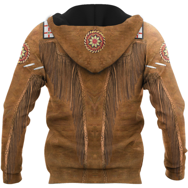 Native Cowboy Jacket No18 Cosplay 3D Over Printed Unisex Deluxe Hoodie ML