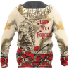 Premium Unisex Hoodie Poppy Flower Lest We Forget Anzac Day ML