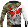 Premium Unisex Hoodie Poppy Flower Anzac Day ML