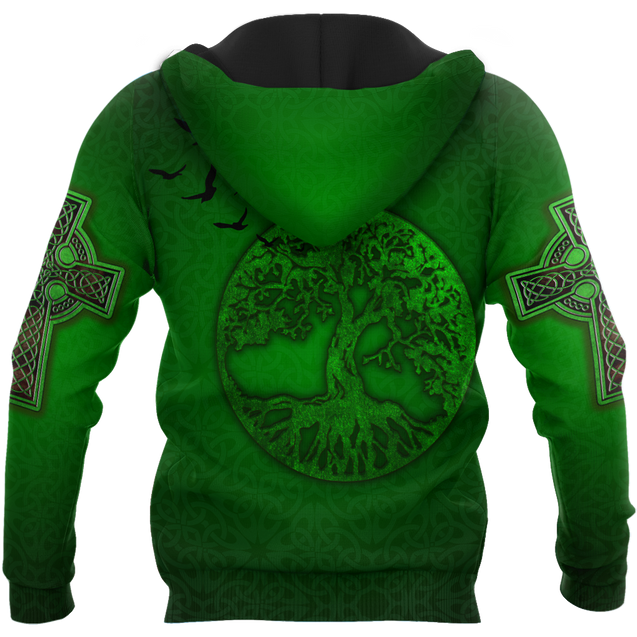 Premium Unisex Hoodie Irish St.Patrick Tree Of Life ML