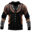 Native Cowboy Jacket No19 Cosplay 3D Over Printed Unisex Deluxe Hoodie ML