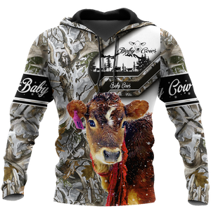 Cow 3d hoodie shirt for men and women DD11182003