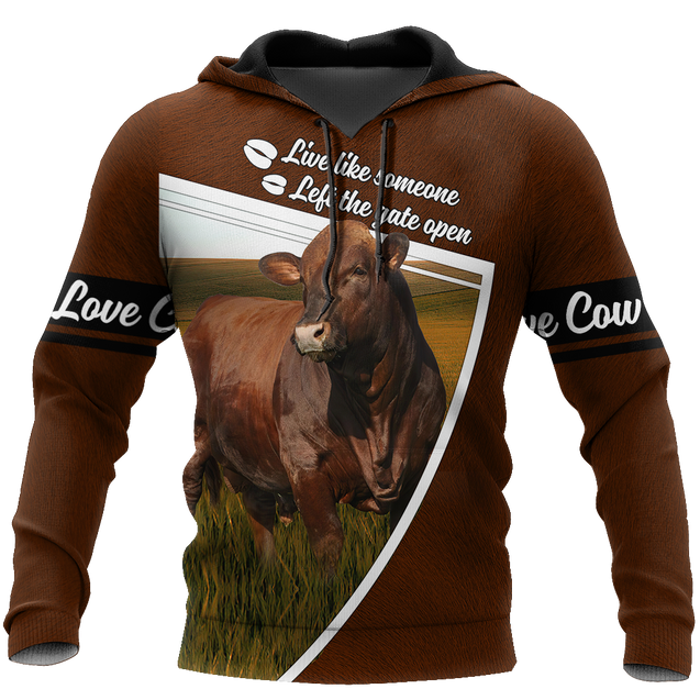 Cow 3d hoodie shirt for men and women DD11182007