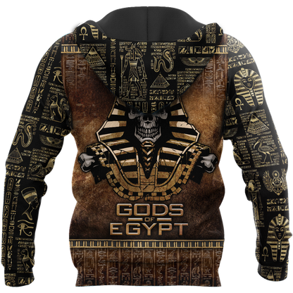 Pharaoh Skull Ancient Egypt 3D Shirts for men and women