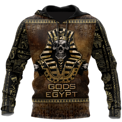 Pharaoh Skull Ancient Egypt 3D Shirts for men and women