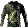 Fishaholic Bass Fishing camo unisex 3d all over printed shirts