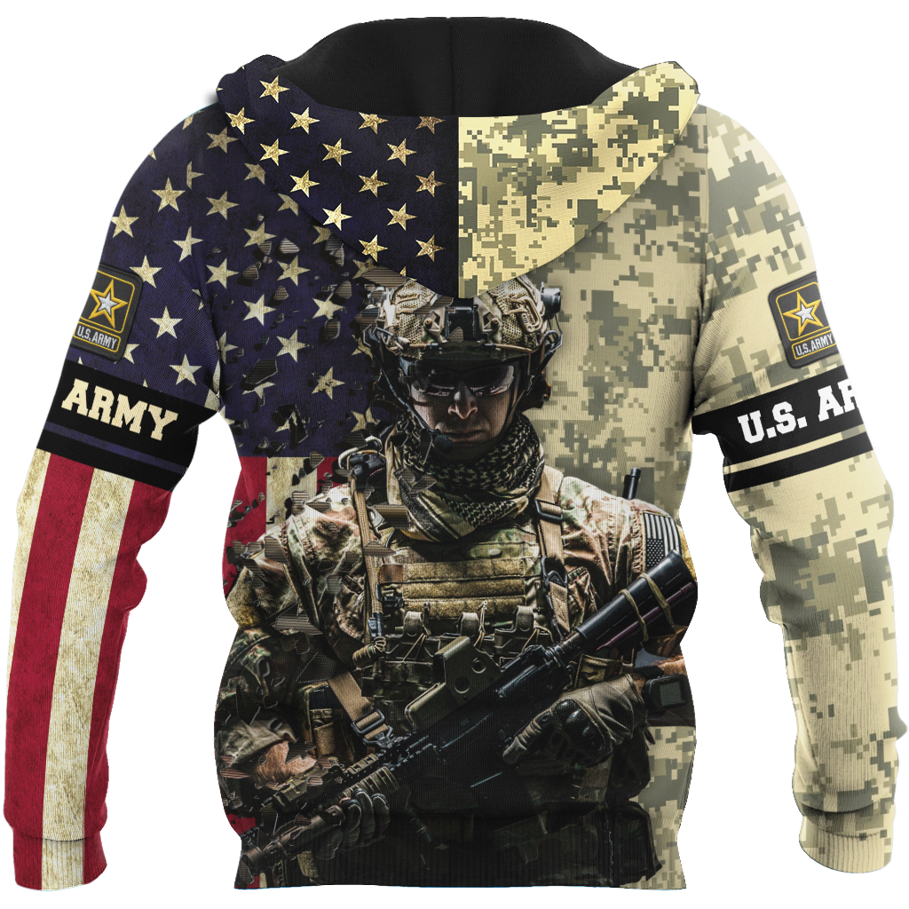 Army Customize Name 3D All Over Printed Shirts MH18112005