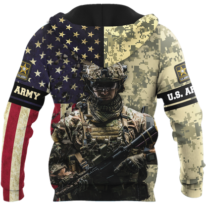 Army Customize Name 3D All Over Printed Shirts MH18112005