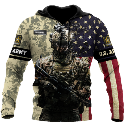 Army Customize Name 3D All Over Printed Shirts MH18112005