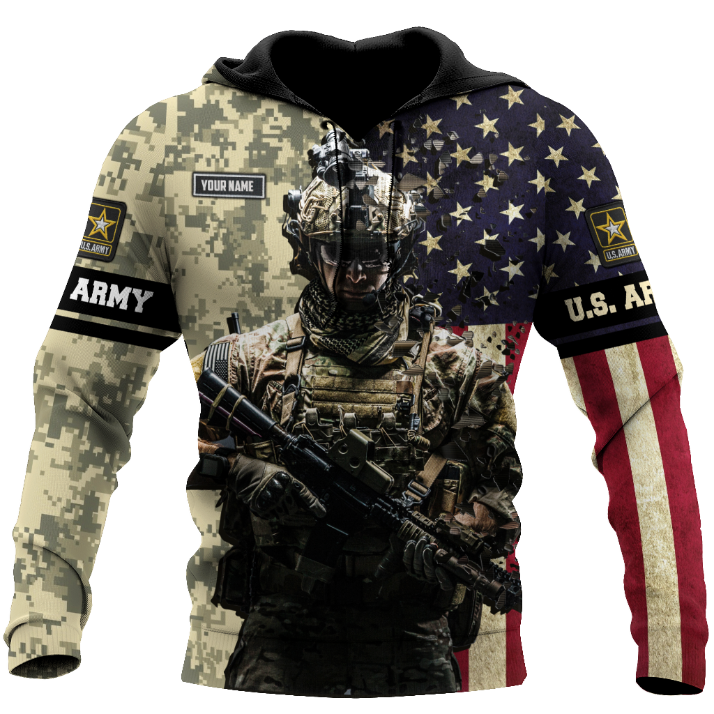 Army Customize Name 3D All Over Printed Shirts MH18112005