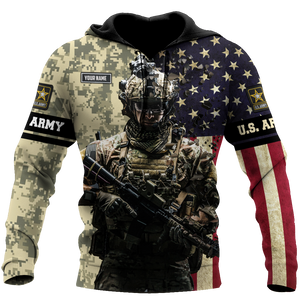 Army Customize Name 3D All Over Printed Shirts MH18112005