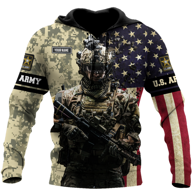 Army Customize Name 3D All Over Printed Shirts MH18112005