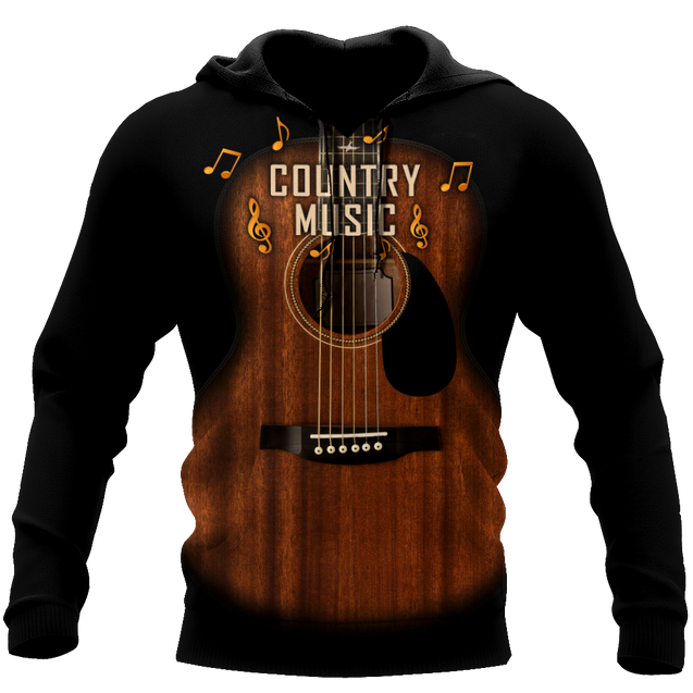 Country Music Guitar Musical Instrument 3D All Over Printed Shirts For Men And Women